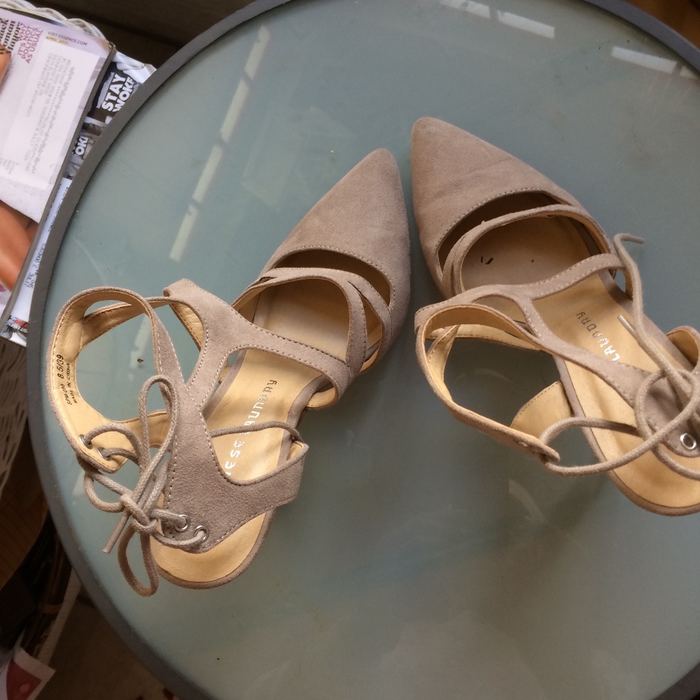 Tan Suede Heels